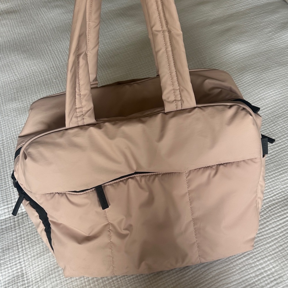 Calpak Luka Duffel in Rose Quartz